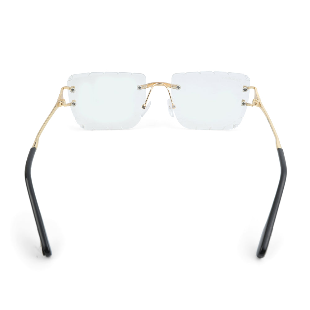Alberta | White Rimless Square Sunglass - (ZAADRLABWHTCG0005)