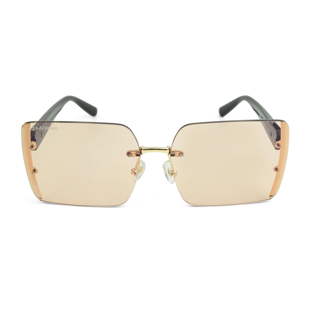 Chicago | Golden Peach Oversize Rectangle Sunglass