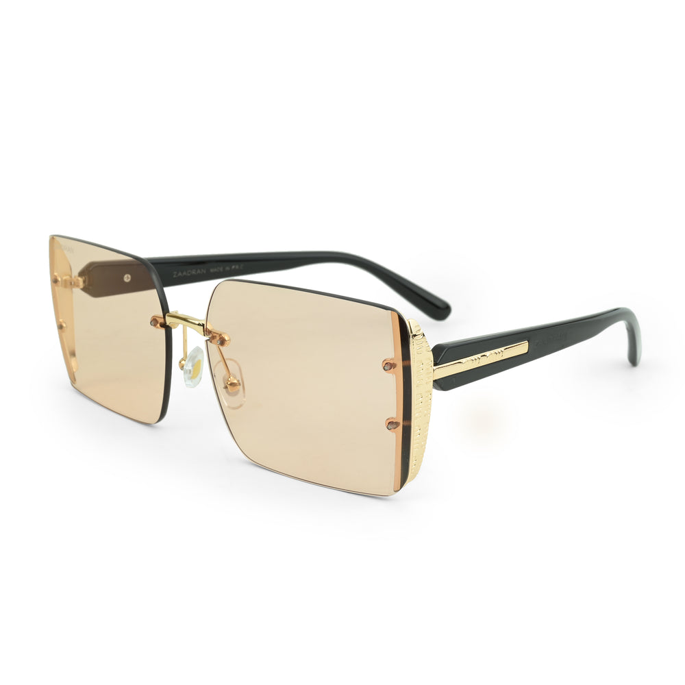 Chicago | Golden Peach Oversize Rectangle Sunglass