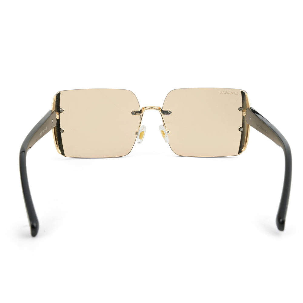 Chicago | Golden Peach Oversize Rectangle Sunglass