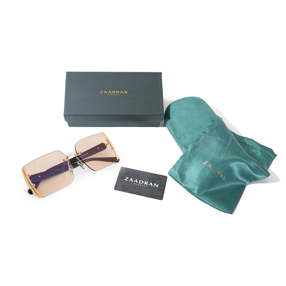 Chicago | Golden Peach Oversize Rectangle Sunglass