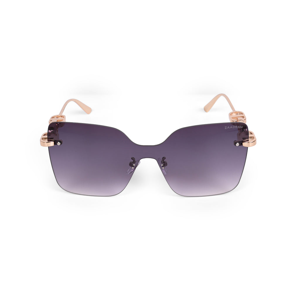 Mexico | Golden Black Rimless Oversize Sunglass