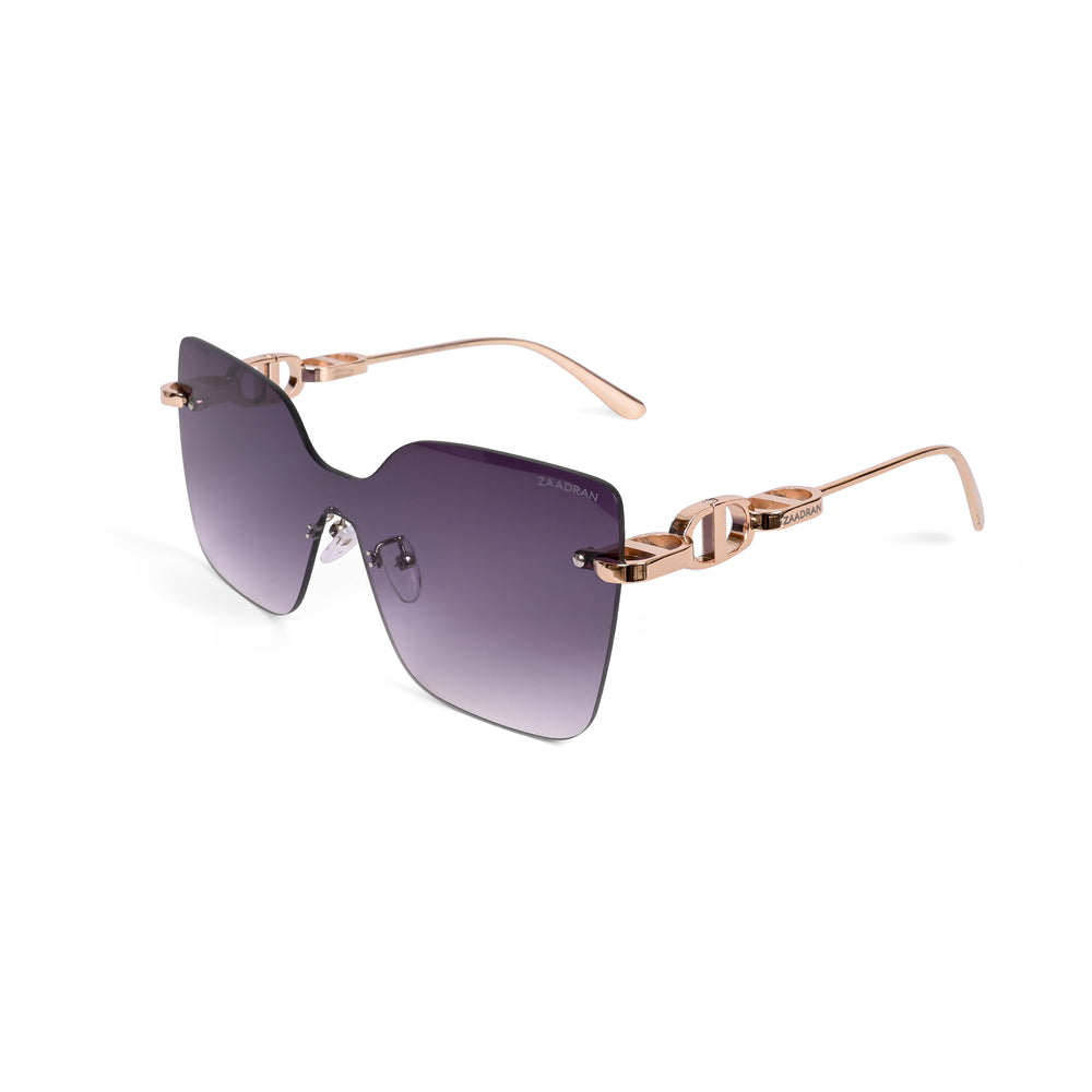 Mexico | Golden Black Rimless Oversize Sunglass