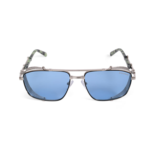 Sweden | Silver Blue Aviator Sunglass