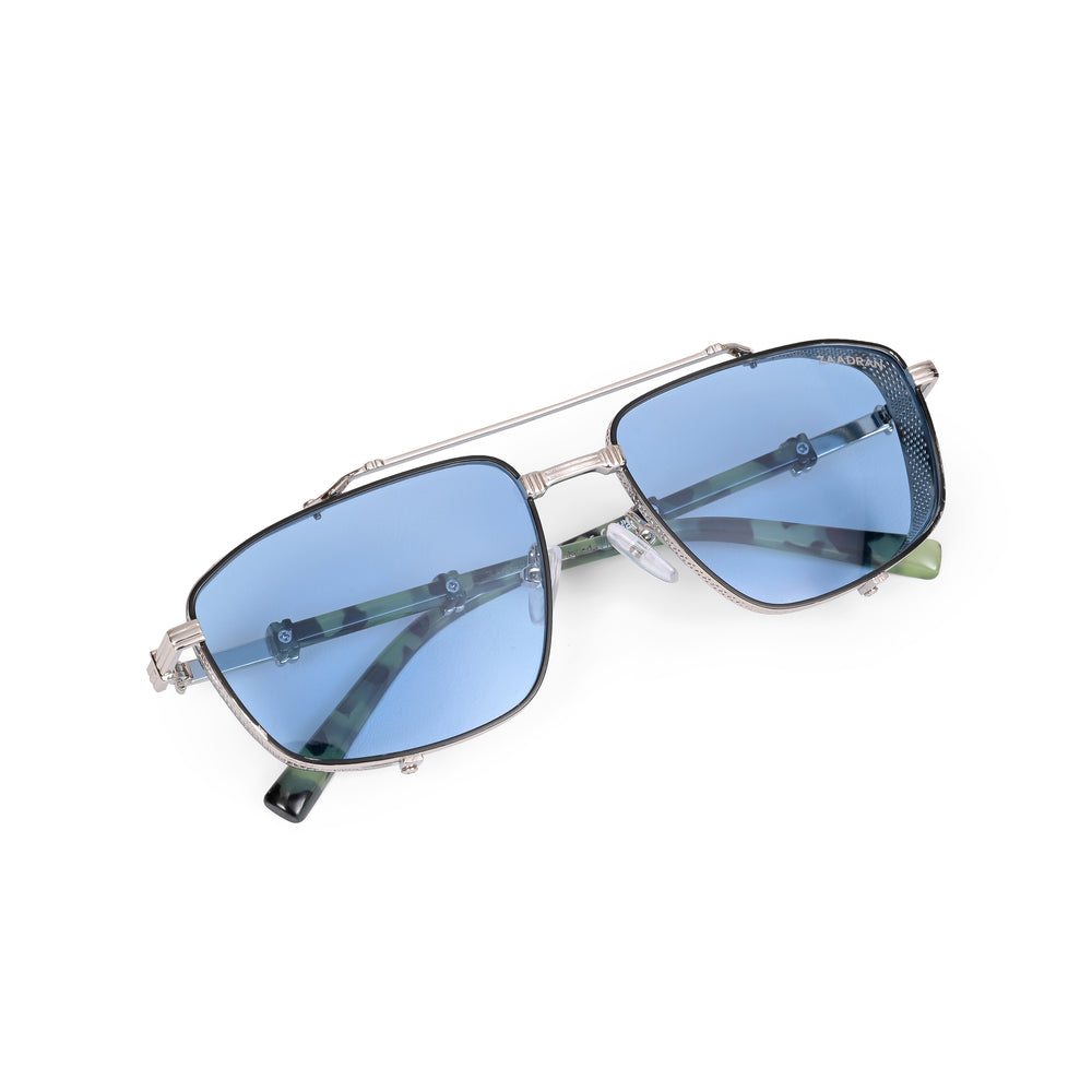 Sweden | Silver Blue Aviator Sunglass