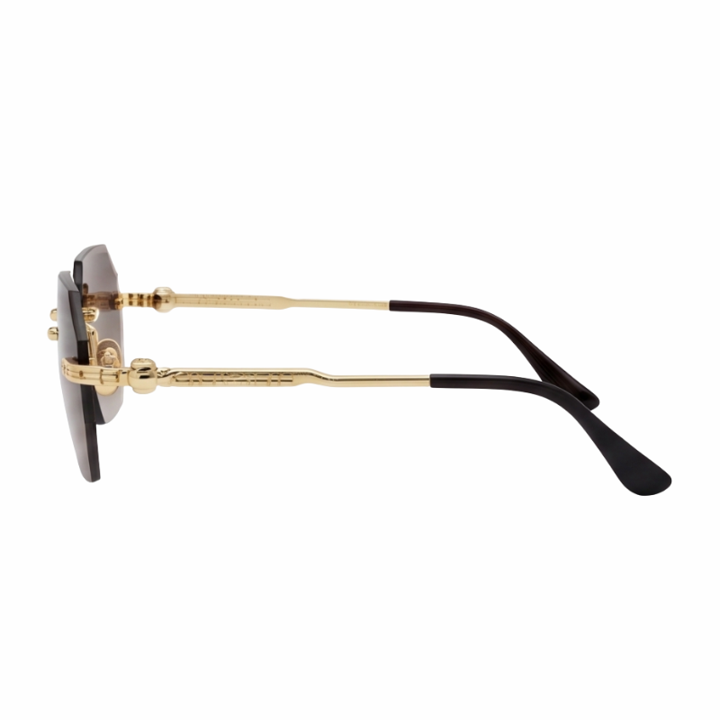 Dominica Golden Brown Transparent Sunglass