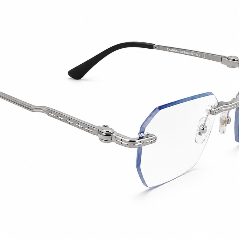 Dominica Silver Blue Transparent Sunglass