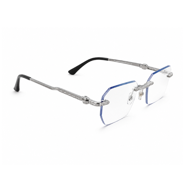 Dominica Silver Blue Transparent Sunglass