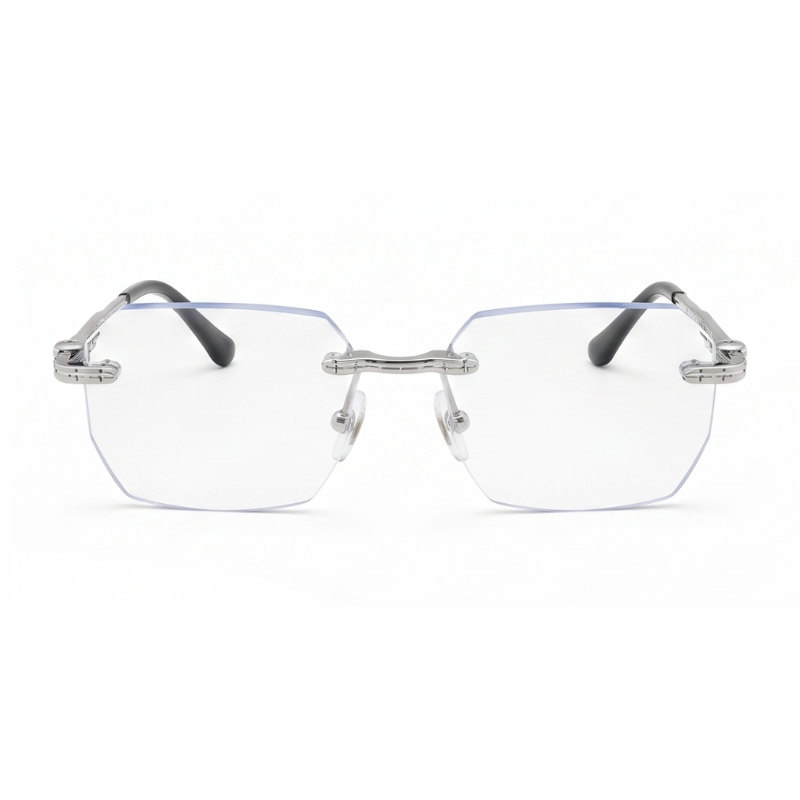 Dominica Silver Blue Transparent Sunglass
