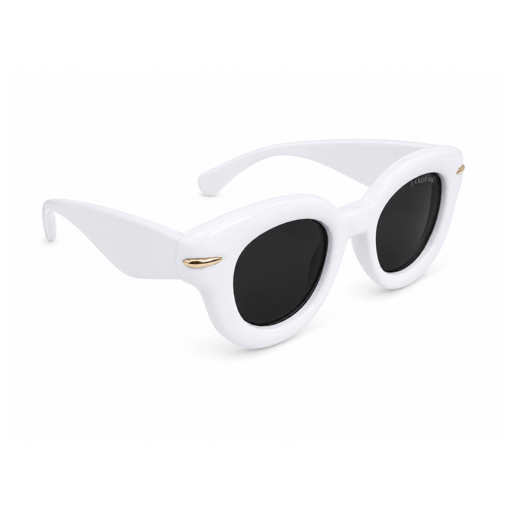 Monaco | White Cateye Sunglass