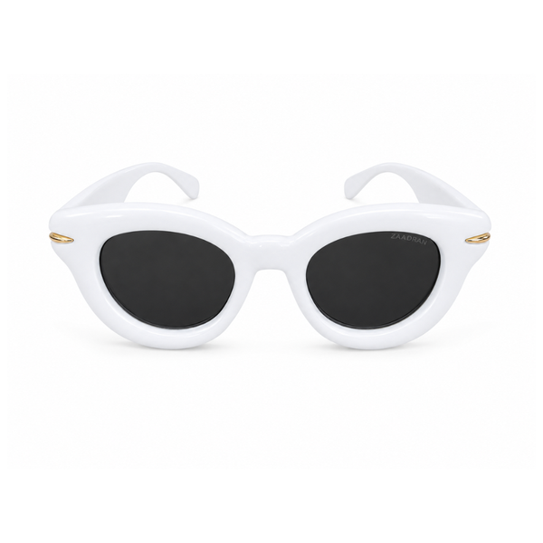 Monaco | White Cateye Sunglass