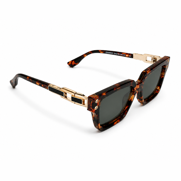 Forest Vogue Leopard Green Wayfarer Sunglass