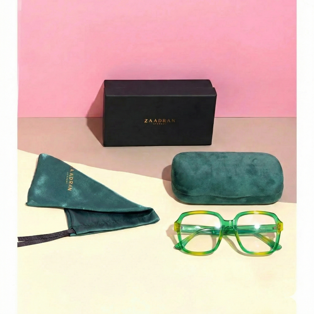 Albania | Green Transparent Oversize Wayfarer Sunglass