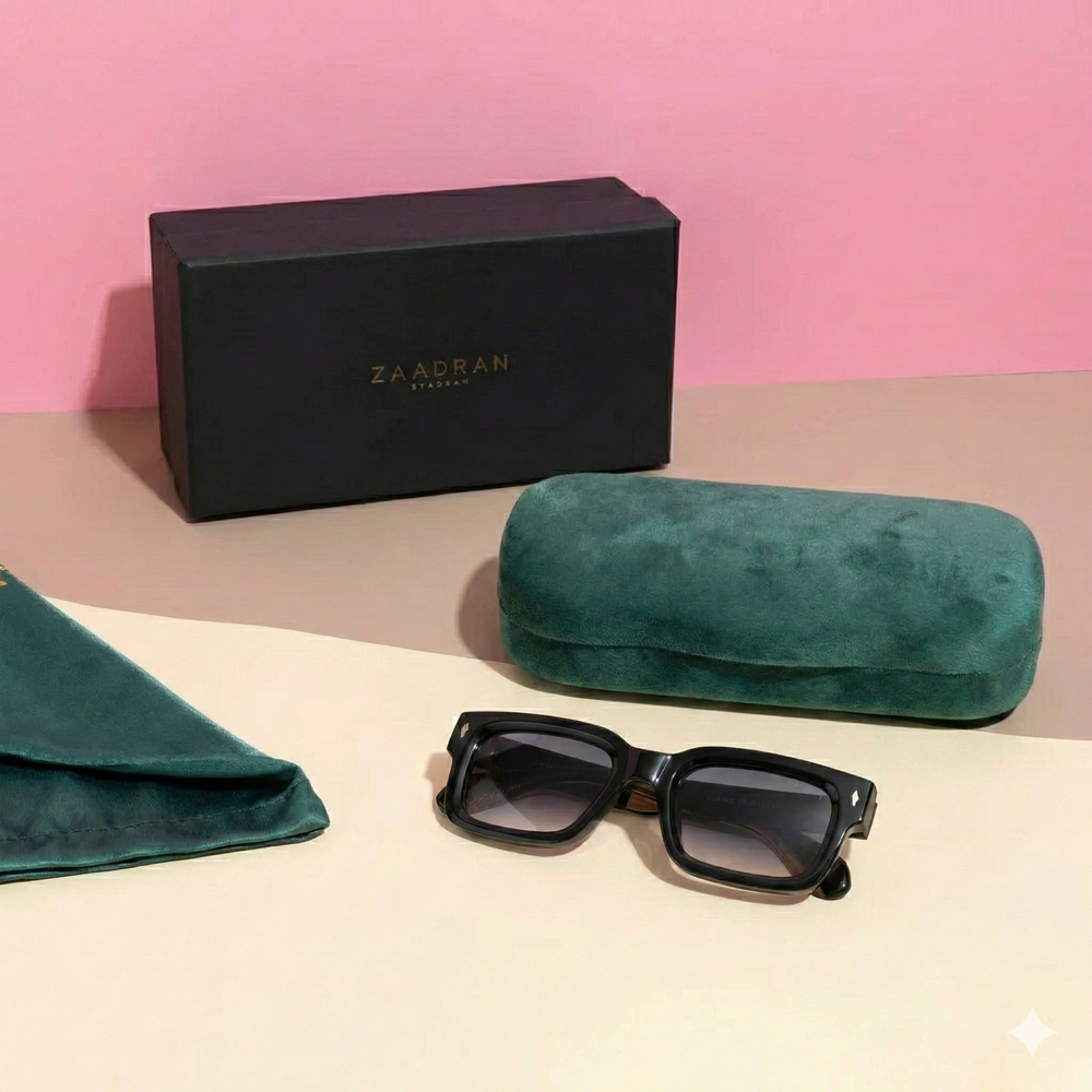 Almaty | Black Dual Tone Wayfarer Sunglass - (ZAADWFAMBLKDT0013)