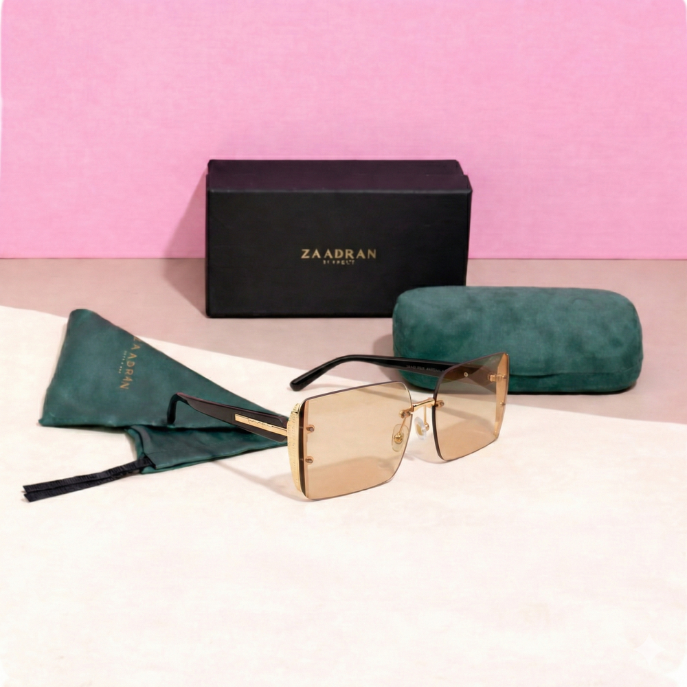 Chicago | Golden Peach Oversize Rectangle Sunglass