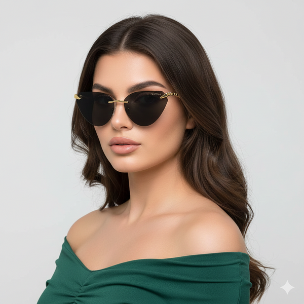 UK | Golden Black Cateye Sunglass