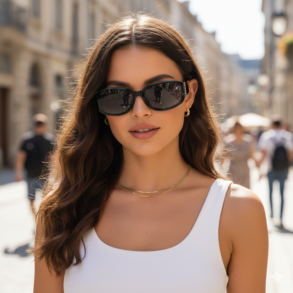 Serbia| Black Wayfarer Sunglass