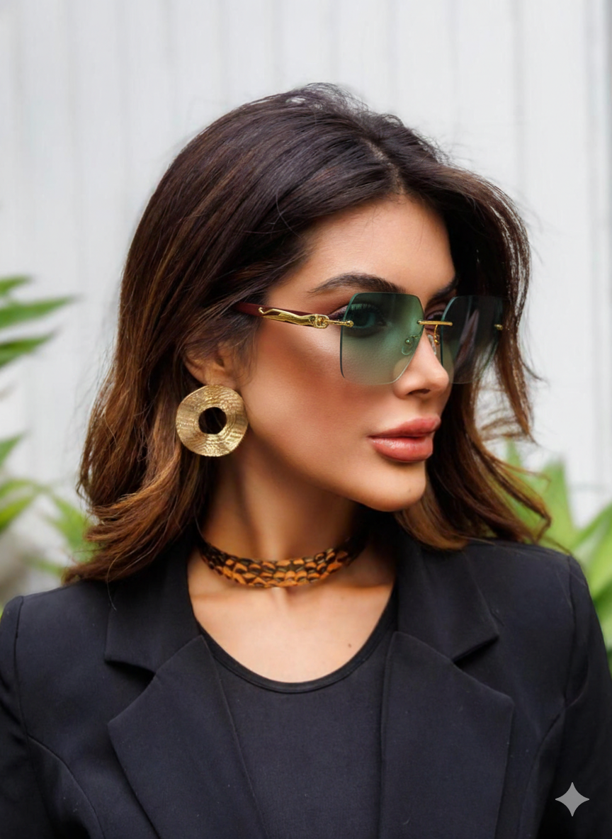 Iceland | Green Wayfarer Sunglass