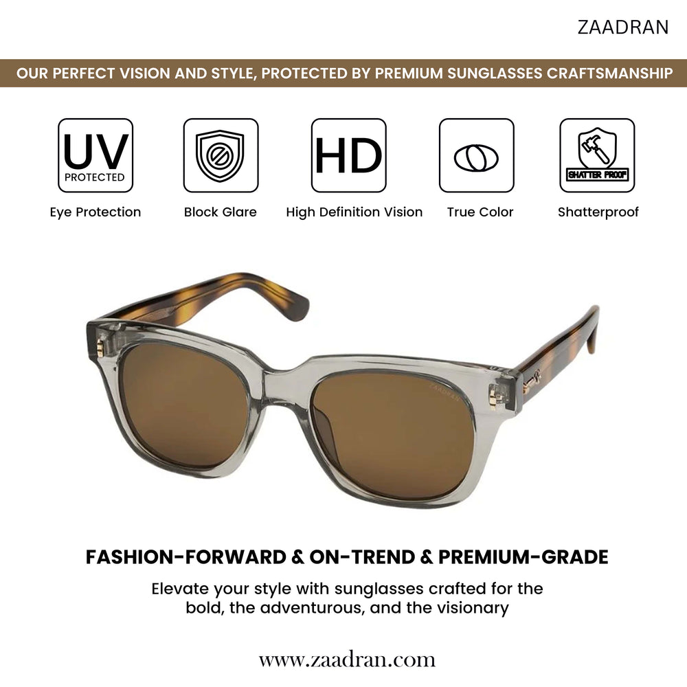 Hungary | Metallic Grey Wayfarer Sunglass