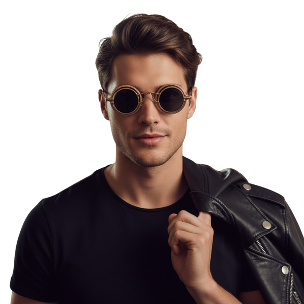 Mafia | Golden Round Sunglass