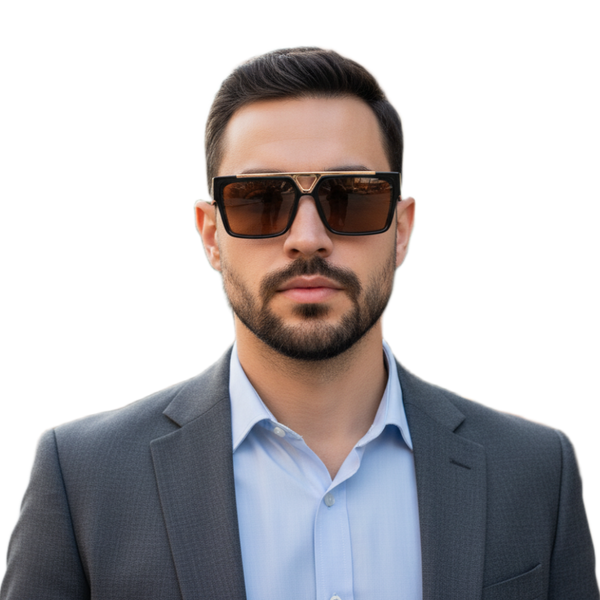 Hover Abu Dhabi | Brown Aviator Wayfarer Sunglass