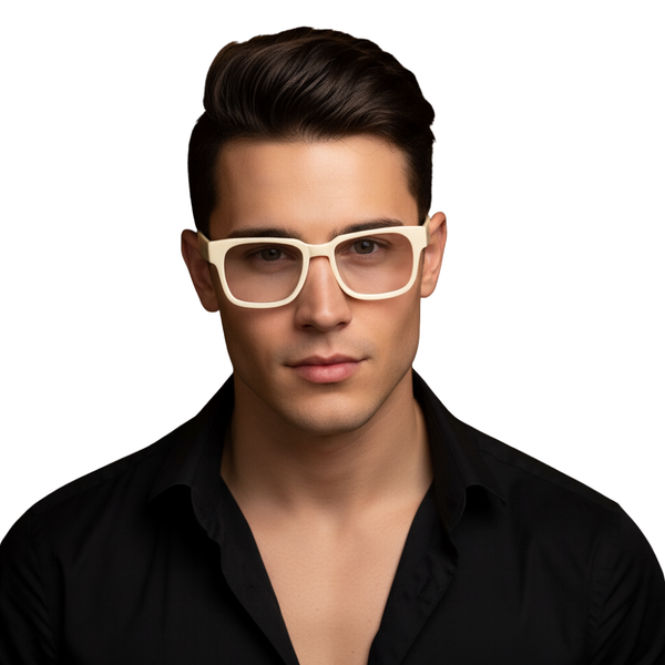 Argentina | Cream Transparent Wayfarer Sunglass