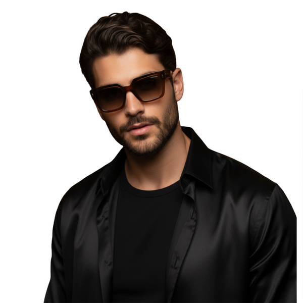 Almaty | Light Brown Wayfarer Sunglass - (ZAADWFAMLTBR0015)