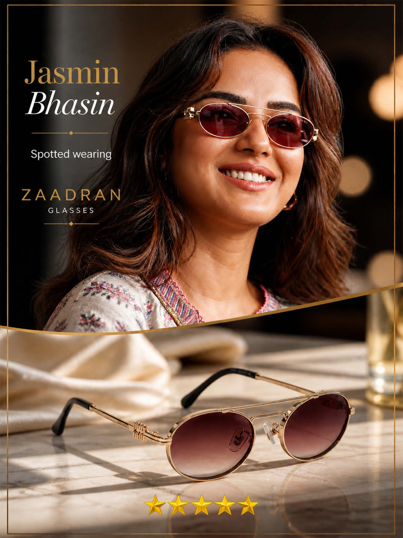 MW | Golden Brown Round Sunglasses