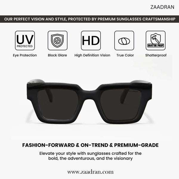 KJ | Black Oversize Sunglass