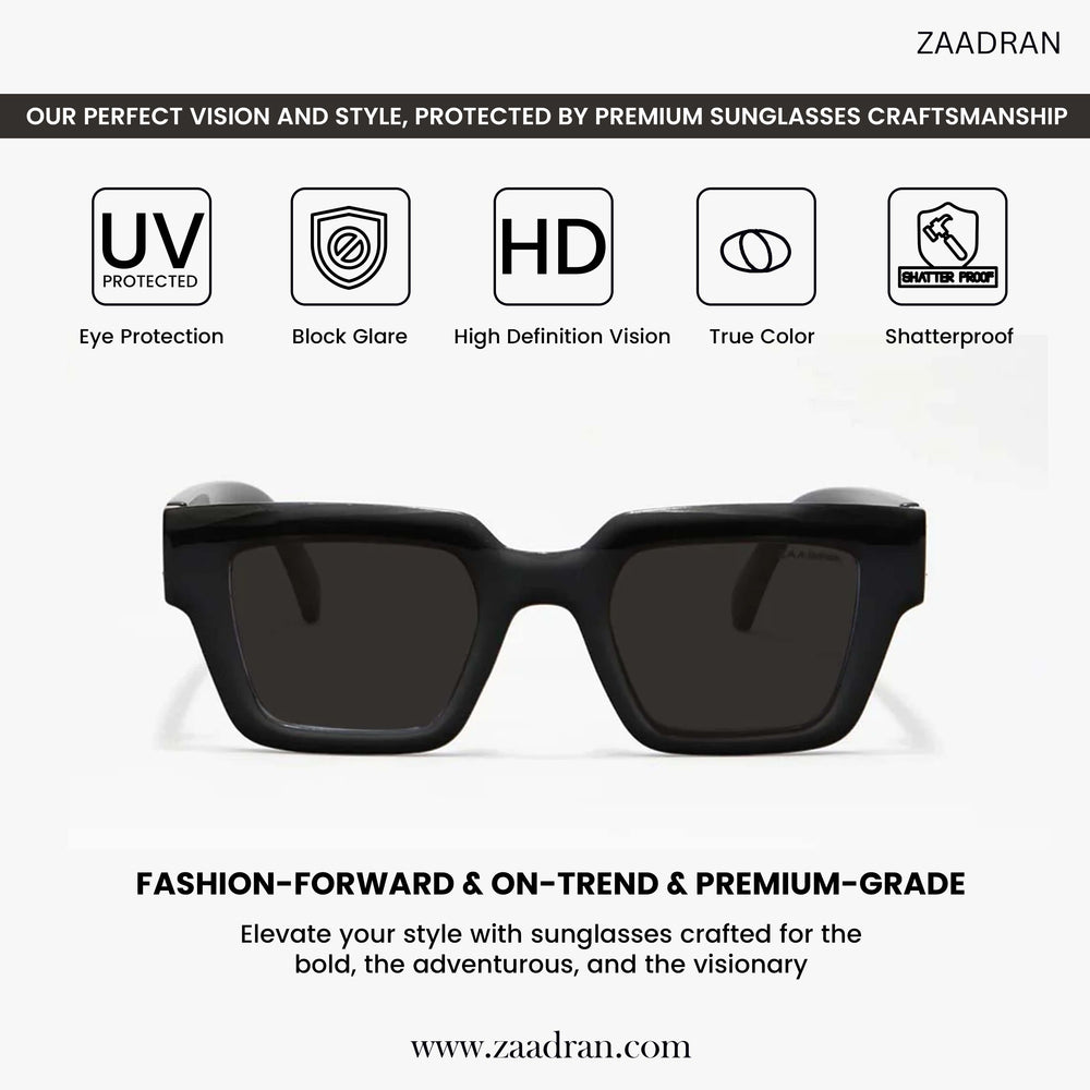 KJ | Black Oversize Sunglass