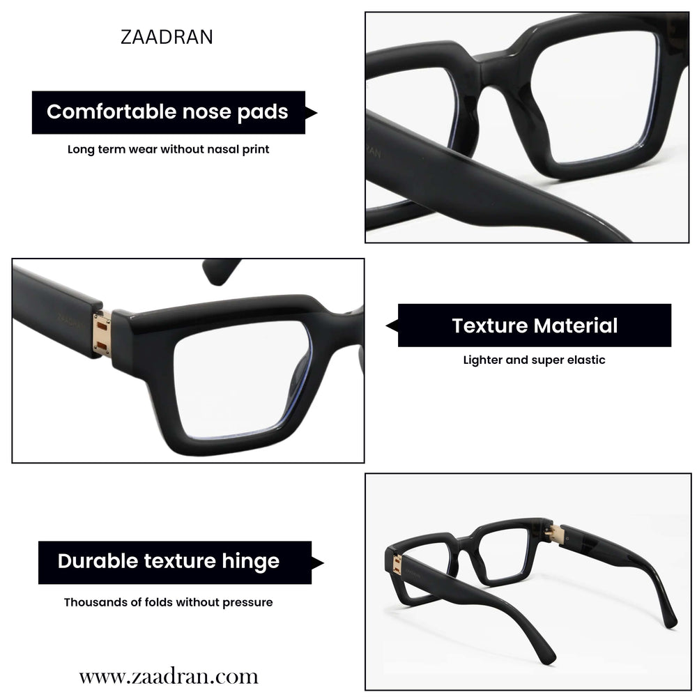 KJ | Black Transparent Oversize Sunglass