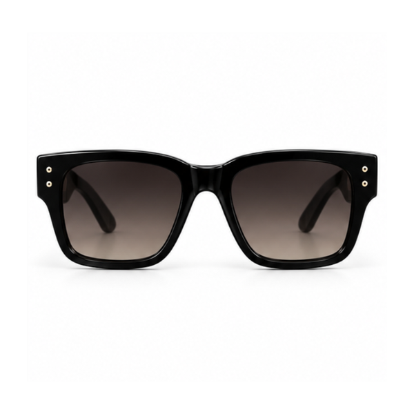 Premium Arrow Black Square Sunglasses