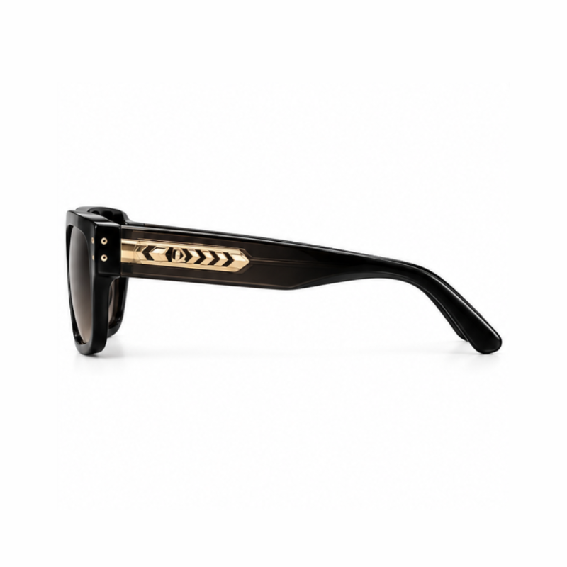 Premium Arrow Black Square Sunglasses