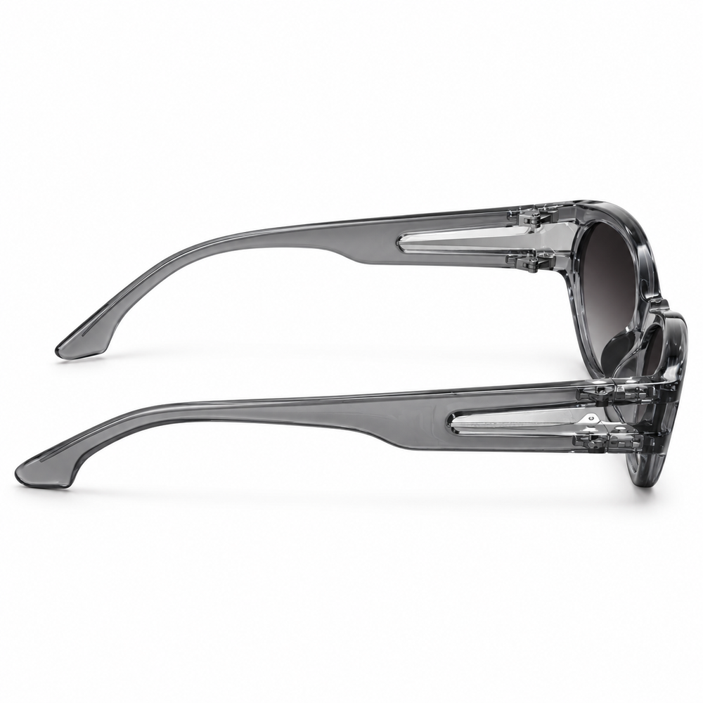 Cateye Retro Black Transparent Luxe Vision Sunglass