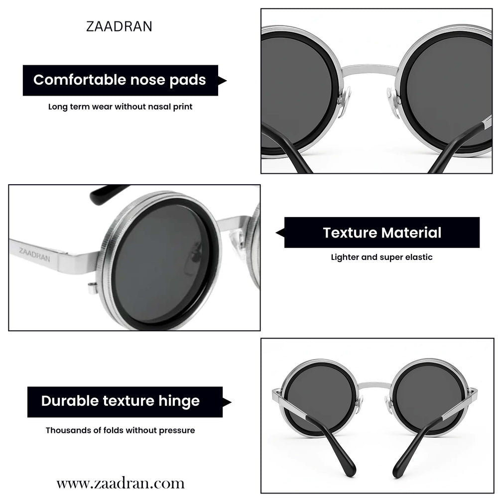 Rotater | Silver Round Sunglass