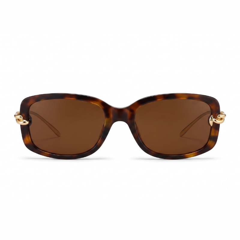 Royal Knot Brown Leopard Sunglass