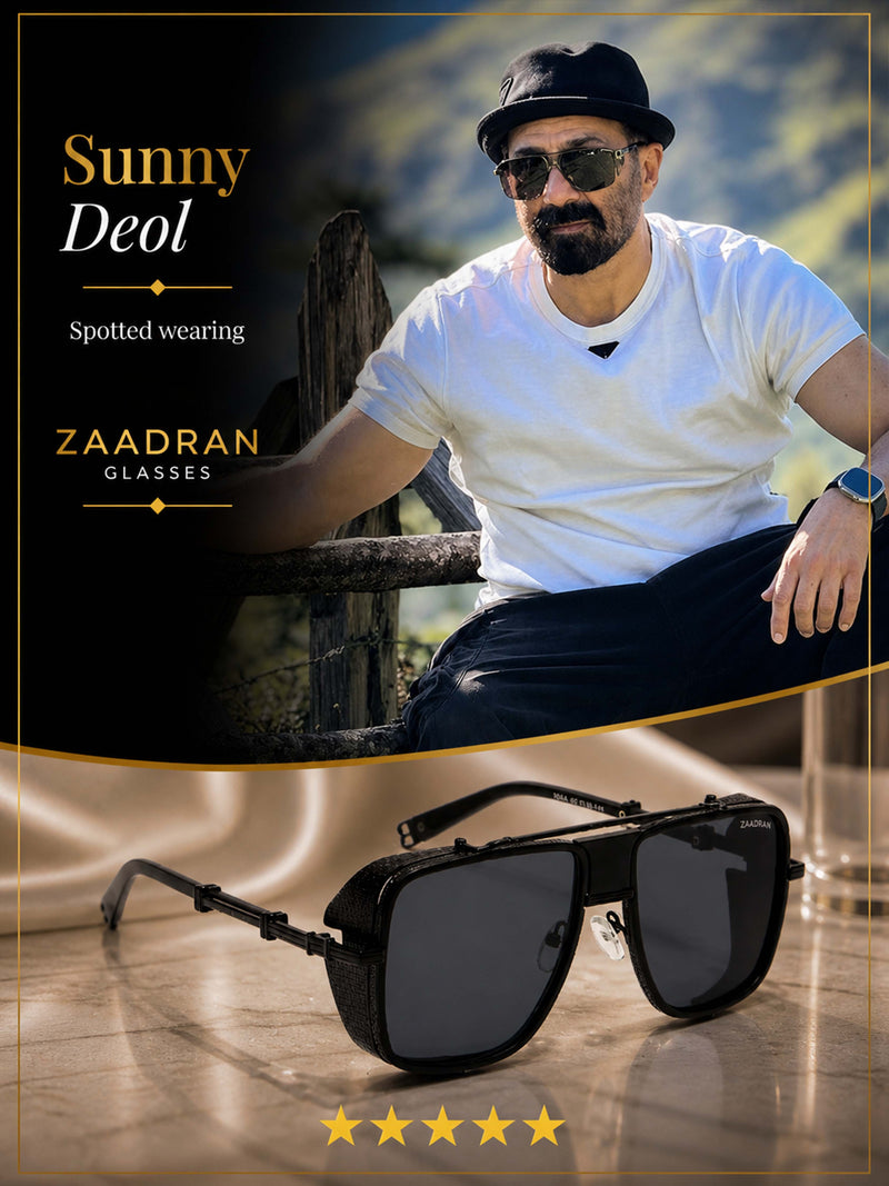 Laos | Black Aviator Sunglass