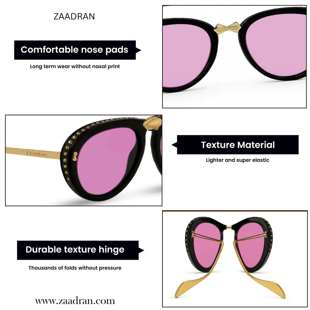 Toronto | Golden Flamingo Foldable Aviator Sunglass