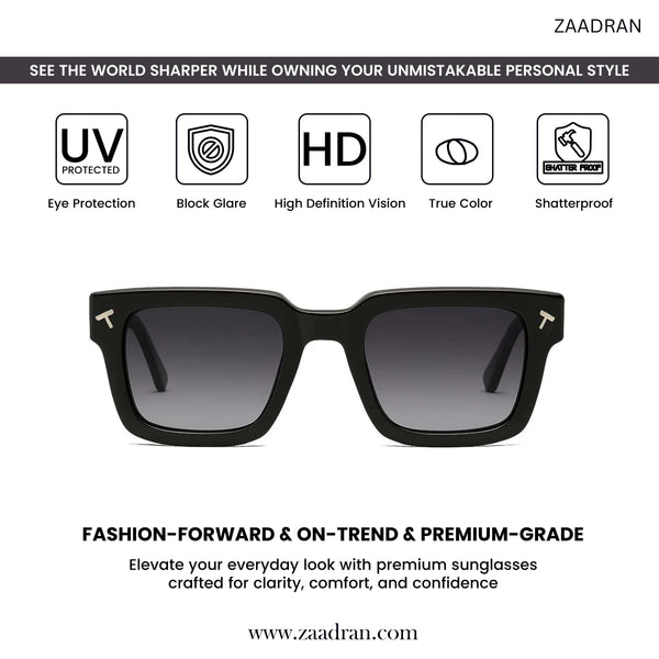 Tourister | Black T Wayfarer Sunglass