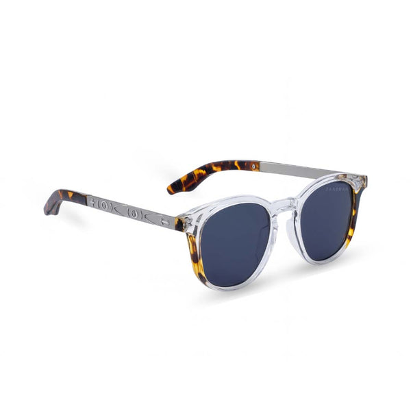 Georgia | White Leopard Oversized Round Sunglass