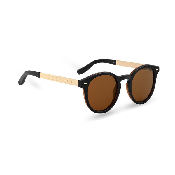Georgia | Brown Oversized Round Sunglass