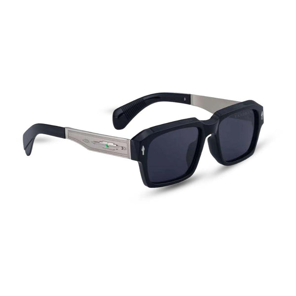 Bagan | Black Silver Wayfarer Sunglass