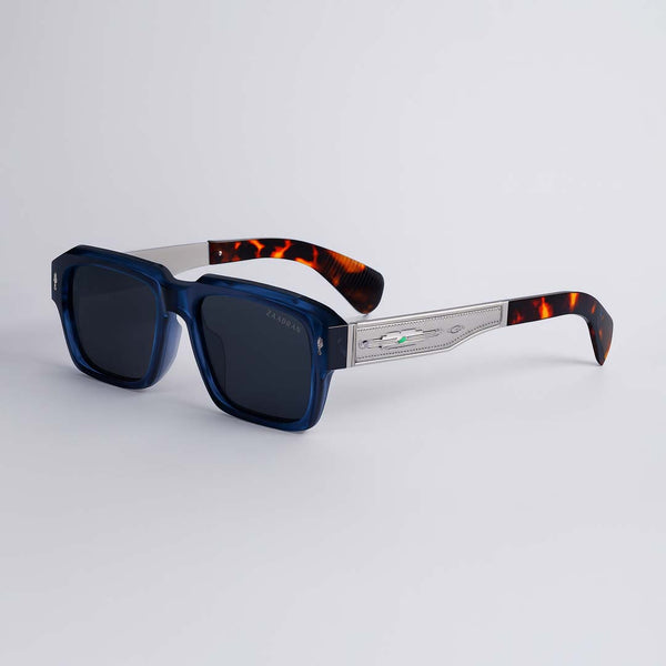 Bagan | Blue Leopard Wayfarer Sunglass