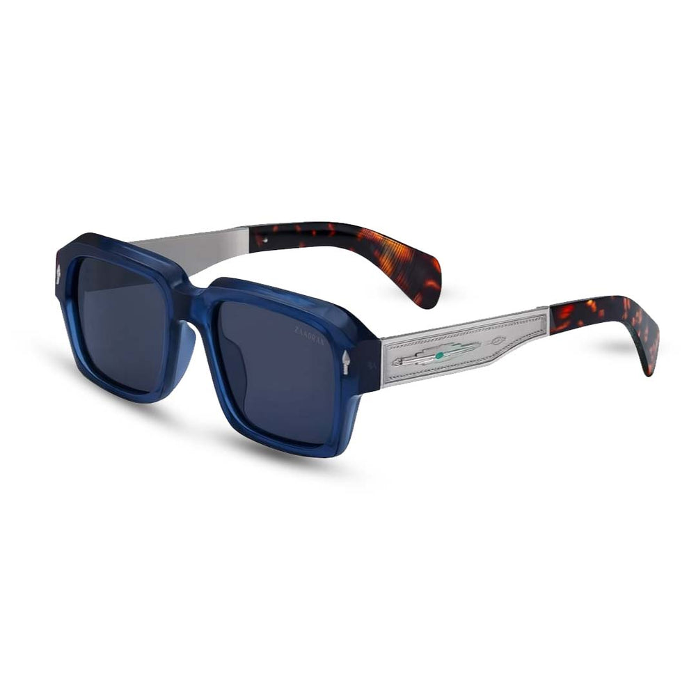 Bagan | Blue Leopard Wayfarer Sunglass