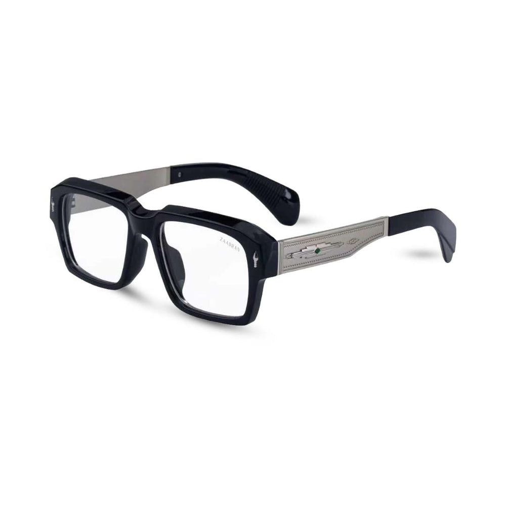 Bagan | Black Silver Transparent Wayfarer Sunglass