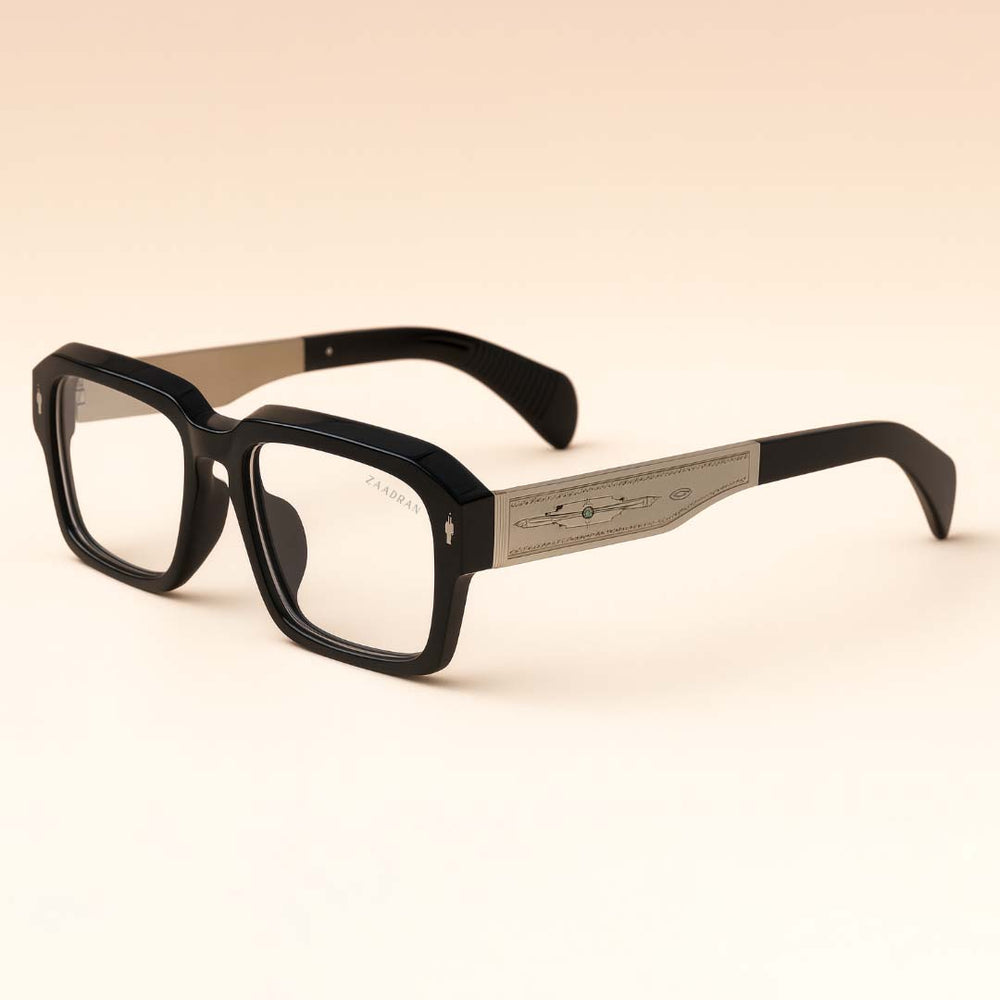 Bagan | Black Silver Transparent Wayfarer Sunglass