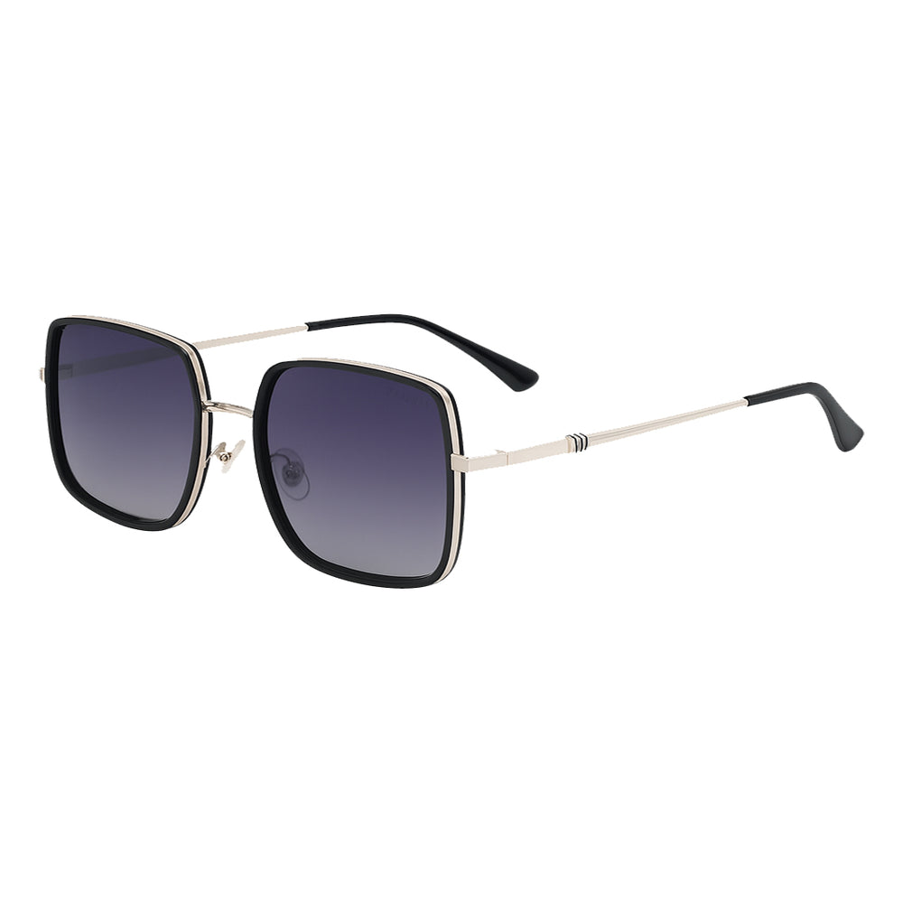 Burma | Black Dual Tone Oversize Wayfarer Sunglass