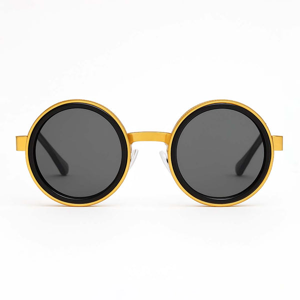 Rotater | Golden Round Sunglass