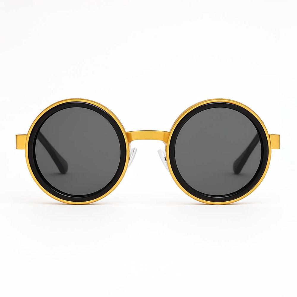 Rotater | Golden Round Sunglass