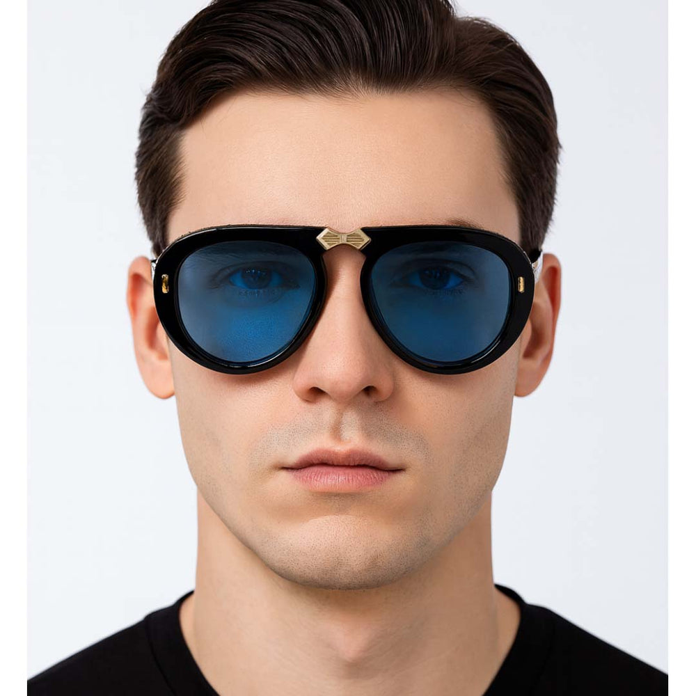 Toronto | Golden Morpho Foldable Aviator Sunglass